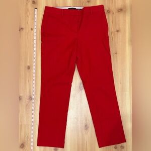 Ann Taylor Bold Red Ankle Pants